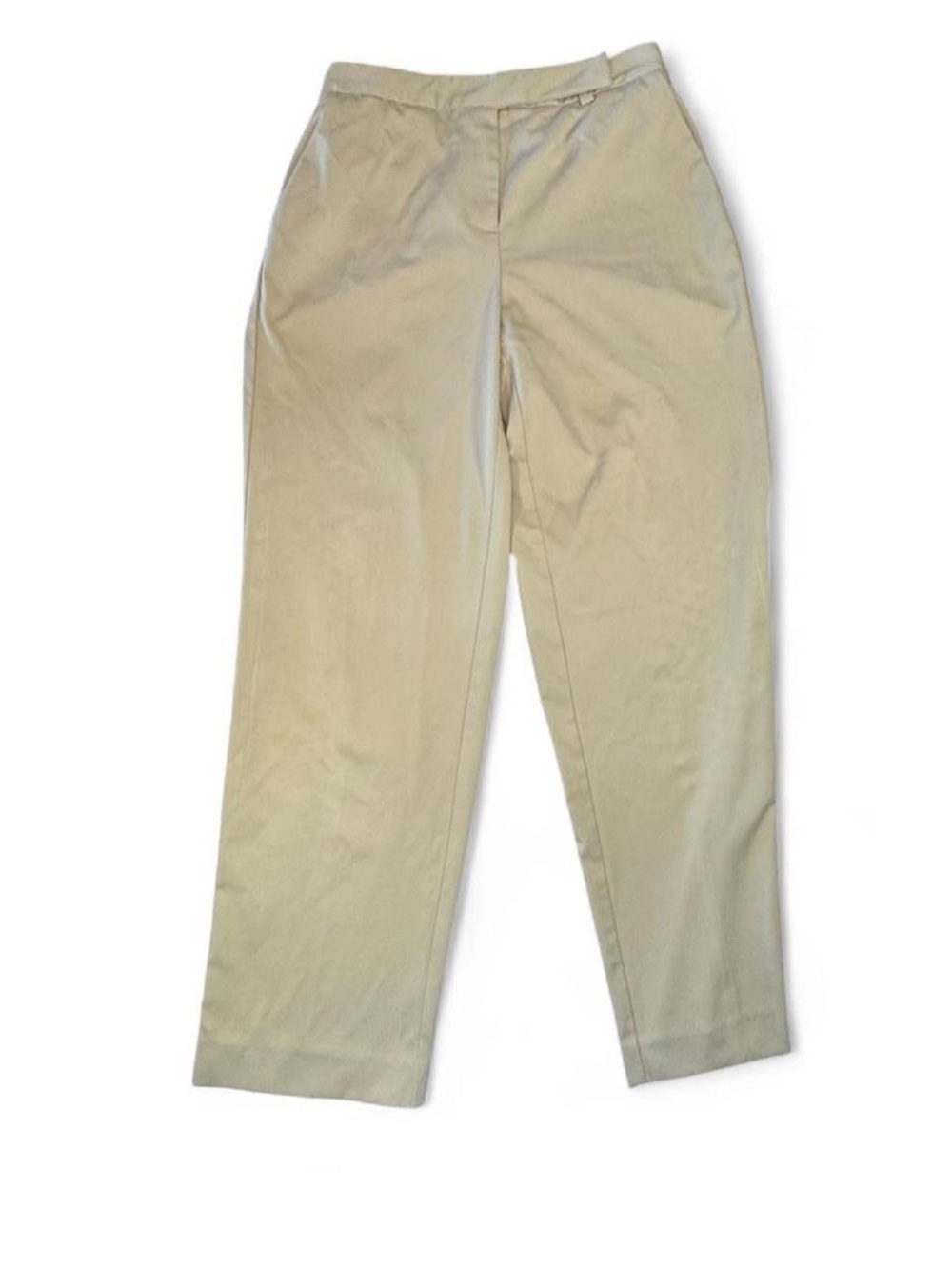 Talbots Petites Khakis Classic Size 10P High Waisted Stretch Pants Minimalist Y2